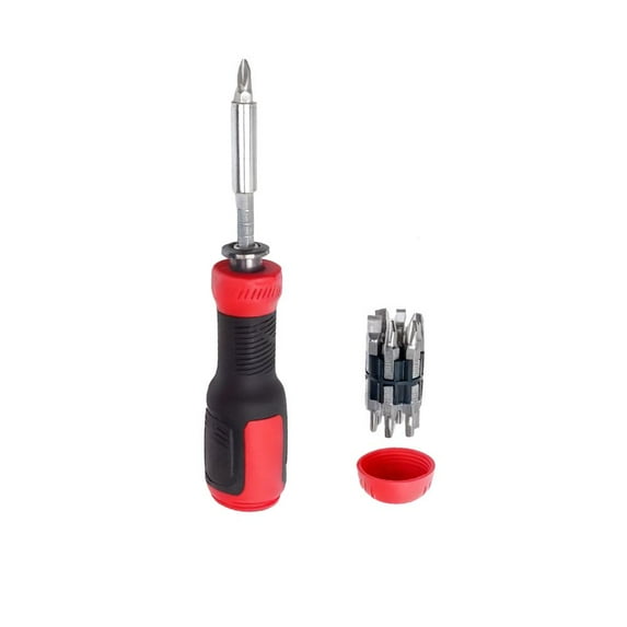 13-in-1 Ratcheting Screwdriver Set Tool All in One,Screw Driver Set Kit, Flat Head, Torx, Hex, Square, Repair Kit, Man Gift Nut Driver
