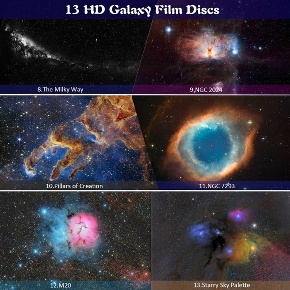 13-in-1 Space-Themed Projector for Kids - Astronaut Starry Night Light