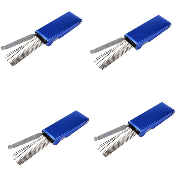 13 in 1 Torch Tip Cleaner Tools Welding Tip Cleaner Nozzle Cutting Needles Kit Reamers for Welding Soldering (4-Pack)