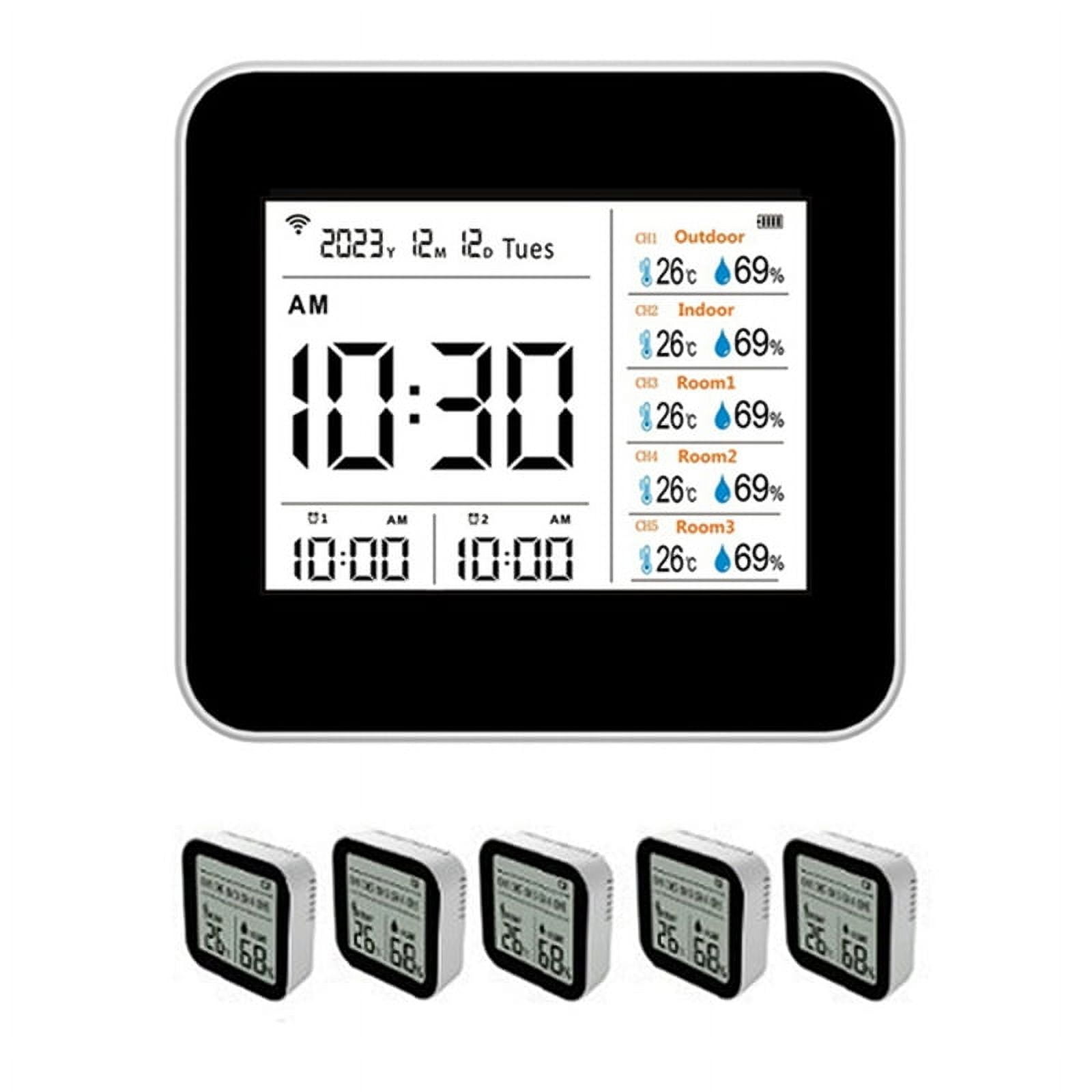 13 in 1 Tuya WIFI Intelligent Thermometer Hygrometer Indoor Accurate Temperature Humidity Gauge Monitor