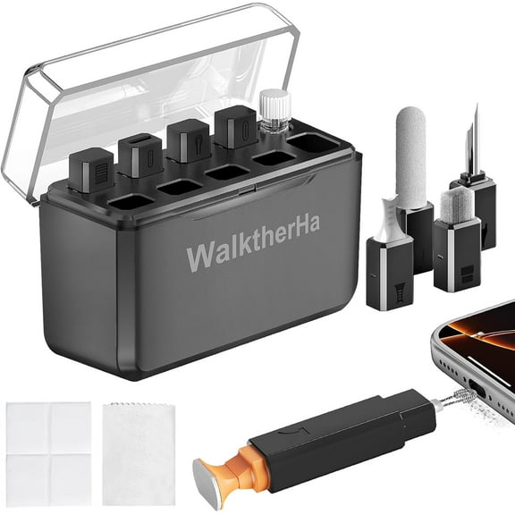13-in-1 for iPhone Cleaning Kit Charging Port Cleaner, Phone Cleaner Repair Tool for Lightning Cable Connector Charger Speaker, iPad MacBook Samsung AirPods Pro & Charging Case, Safe for All Devices