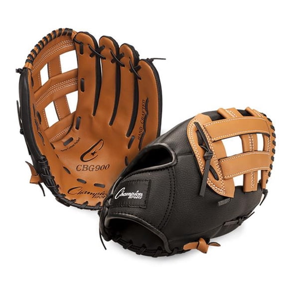 13 in. Fielders Glove, Brown & Black