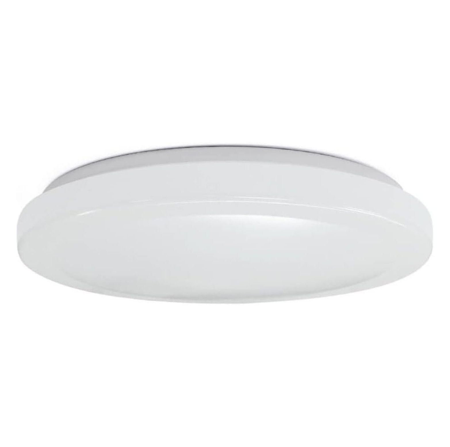 White 13-Inch Round LED Flush Mount Ceiling Light Fixture