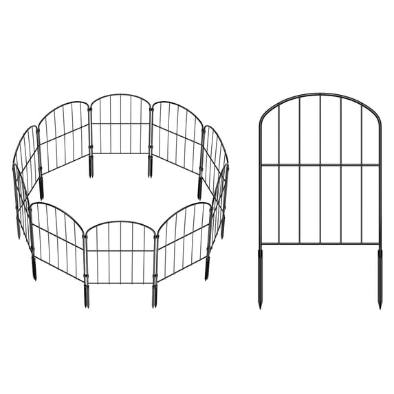 13 in (L) x 22 in (H) Outdoor Rustproof Wire Animal Fence, Arched (35 pcs)