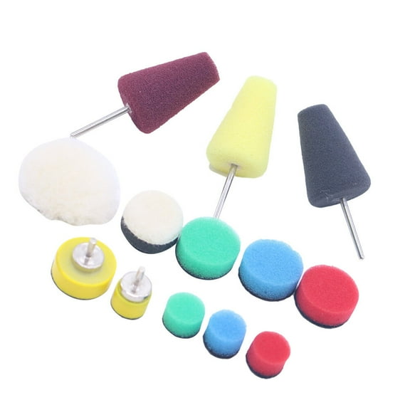 13 in Polishing Kit Buffing Pad for Car Sponge Buffer Piece Set Wheel