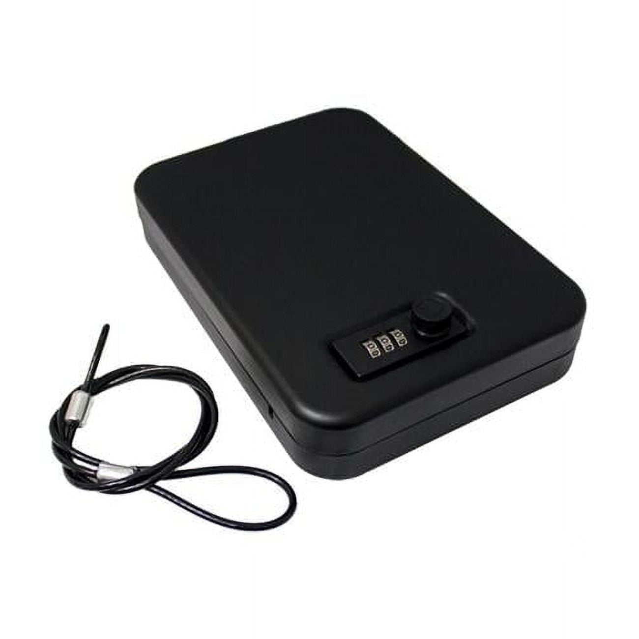 13 in. Portable Gun, Phone & Valuables Safe - Black