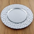 thumbnail image 1 of 13 in. Rocher Charger Plates, Silver - Set of 12, 1 of 1