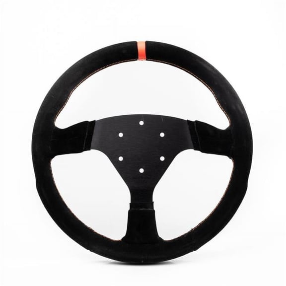 13 in. Track Day Flat Suede Steering Wheel
