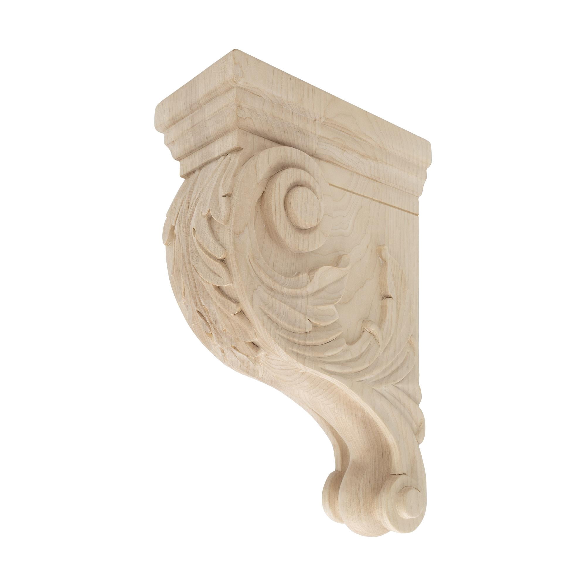 13 in. x 4 in. x 8-1/2 in. Unfinished Large Hand Carved North American