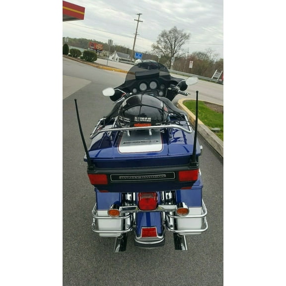 13" inch 2-pack Black Whip AM/FM/XM/CB Power Rod Radio Antennas Mast for HARLEY-DAVIDSON 1989-2022