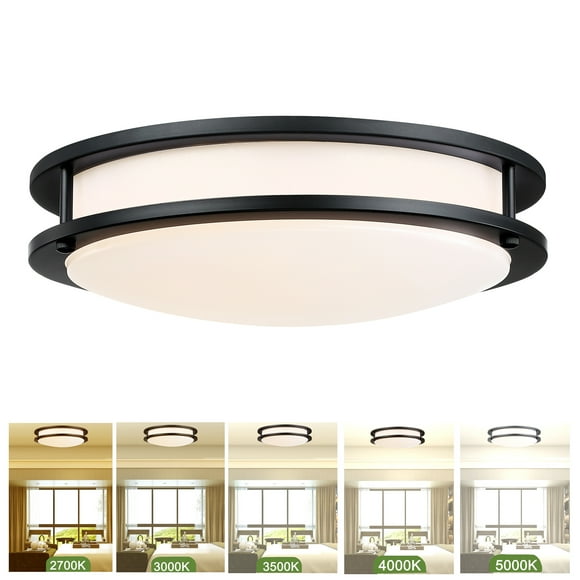 13 inch 23W LED Ceiling Light Kitchen Light Fixture Flush Mount for Bathroom, Hallway, Bedroom, Living Room, Dimmable 2700K/3000K/3500K/4000K/5000K