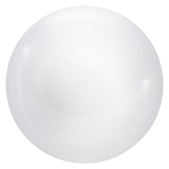 13 inch 3D Sphere - Metallic White Foil Mylar Balloon - Party Supplies Decorations
