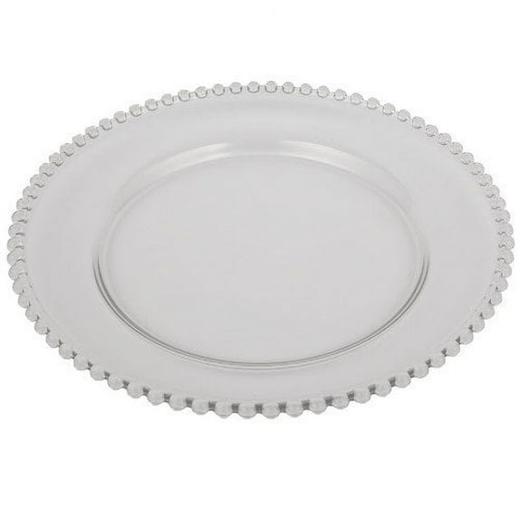 13-inch Beaded Rim Glass Charger