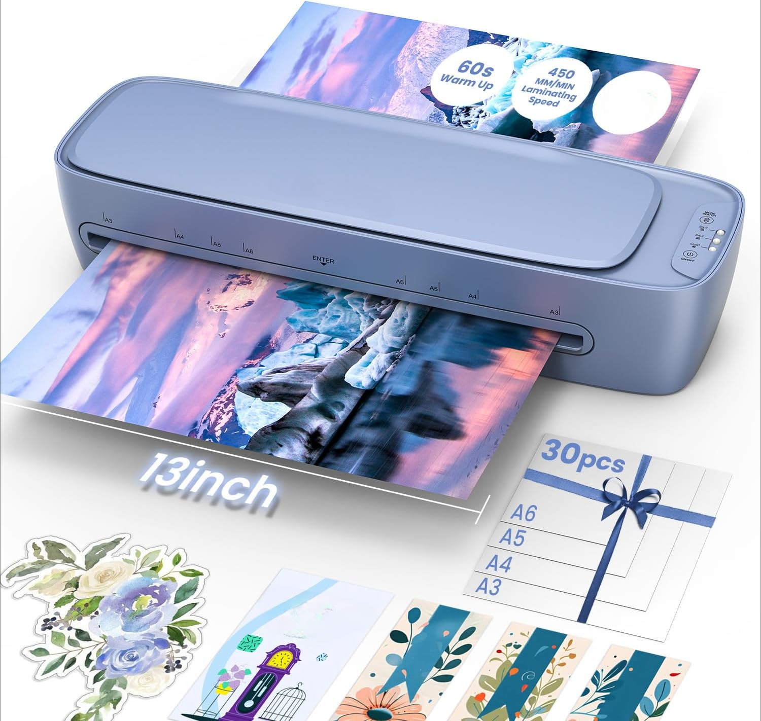 13 inch laminator 11x17 with laminator, A3 laminator portable paper laminating kit