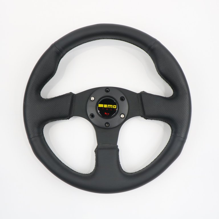 MoMo✩*size100 13 inches 320mm Momo Leather Racing Steering Wheel Universal