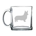 thumbnail image 1 of 13 oz. Clear Glass Coffee Tea Warm Beverage Mug Cup Corgi, 1 of 1