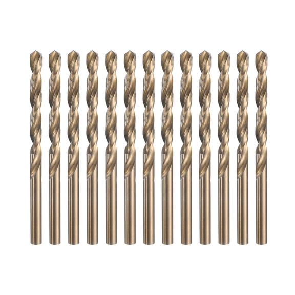 13 packs 15/64" Twist Drill Bits, M35 Cobalt High-Speed Steel Drill Bit for Metal