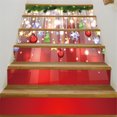 13 pcs Stairs Stickers Fireplace Christmas Socks Living Room Kids Room