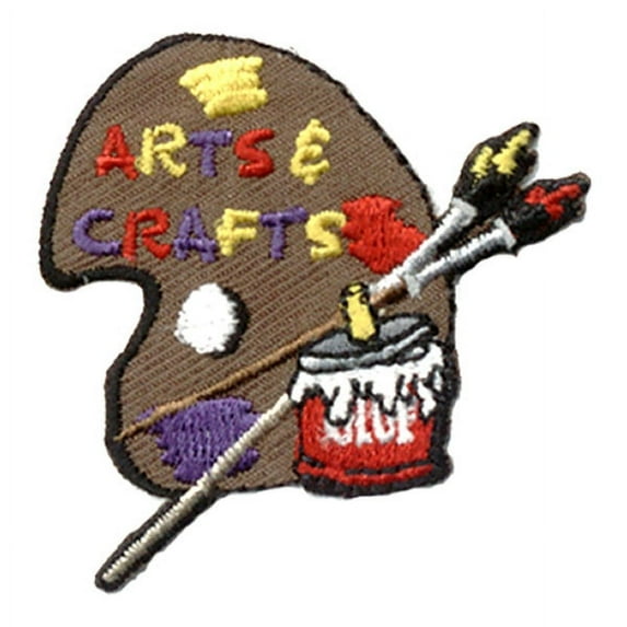 12 pieces 2" Custom Activity Scouts Applique Fun Patches - Arts & Crafts (Palette) Patch