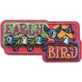 thumbnail image 1 of 13 pieces 2" Custom Activity Scouts Applique Fun Patches - Early Bird Patch 10, 1 of 1