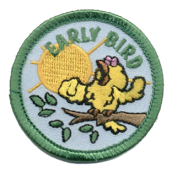 13 pieces 2" Custom Activity Scouts Applique Fun Patches - Early Bird Patch 8