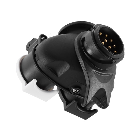 13 to 7 Pin Trailer Connector Trailer Adapter Converter Socket Plug for Towing Caravan Truck 12V White