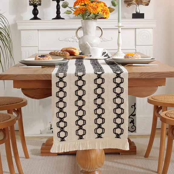 13 x 108 "Table Runner, Boho Table Runner, Boho Deco/Farmhouse Coffee Table Run - style:style3;