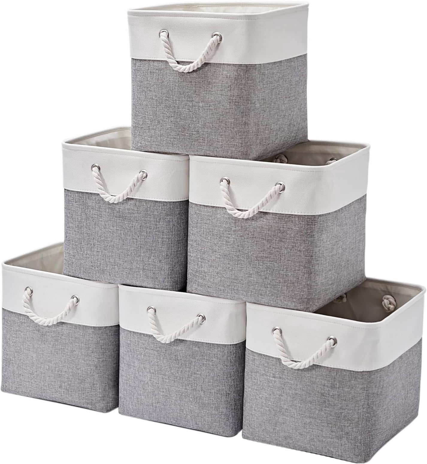 13 x 13 Inch Cube Storage Bins,Storage Cubes for Shelves,Foldable ...