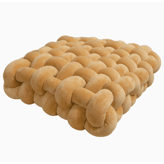 13'' x 13''Knot Pillows Square Knotted Plush Throws Soft Accent Pillows Decoration Cushion for Couch Home Office Living Room Bedroom Bed Sofa Decor