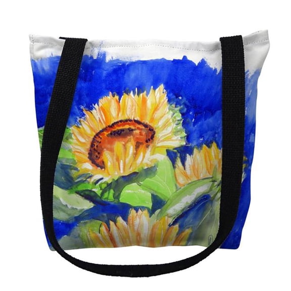 13 x 13 in. Gold Rising SunFlower Small Tote Bag