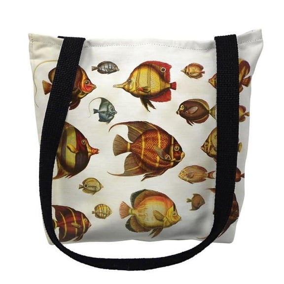 13 x 13 in. Multi Fish Tote Bag - Small