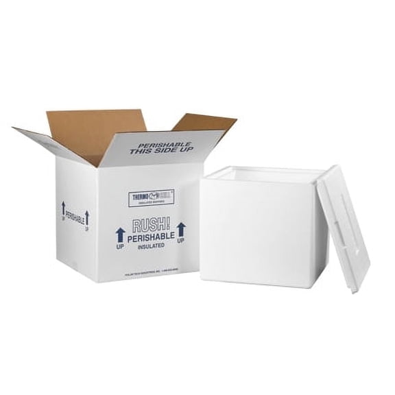 SSBM Insulated Shipping Kits, 13"x13"x12 1/2", White