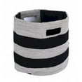 thumbnail image 1 of 13 x 13 x 12 in. Transfer Stripe Gray & Navy Basket, 1 of 1