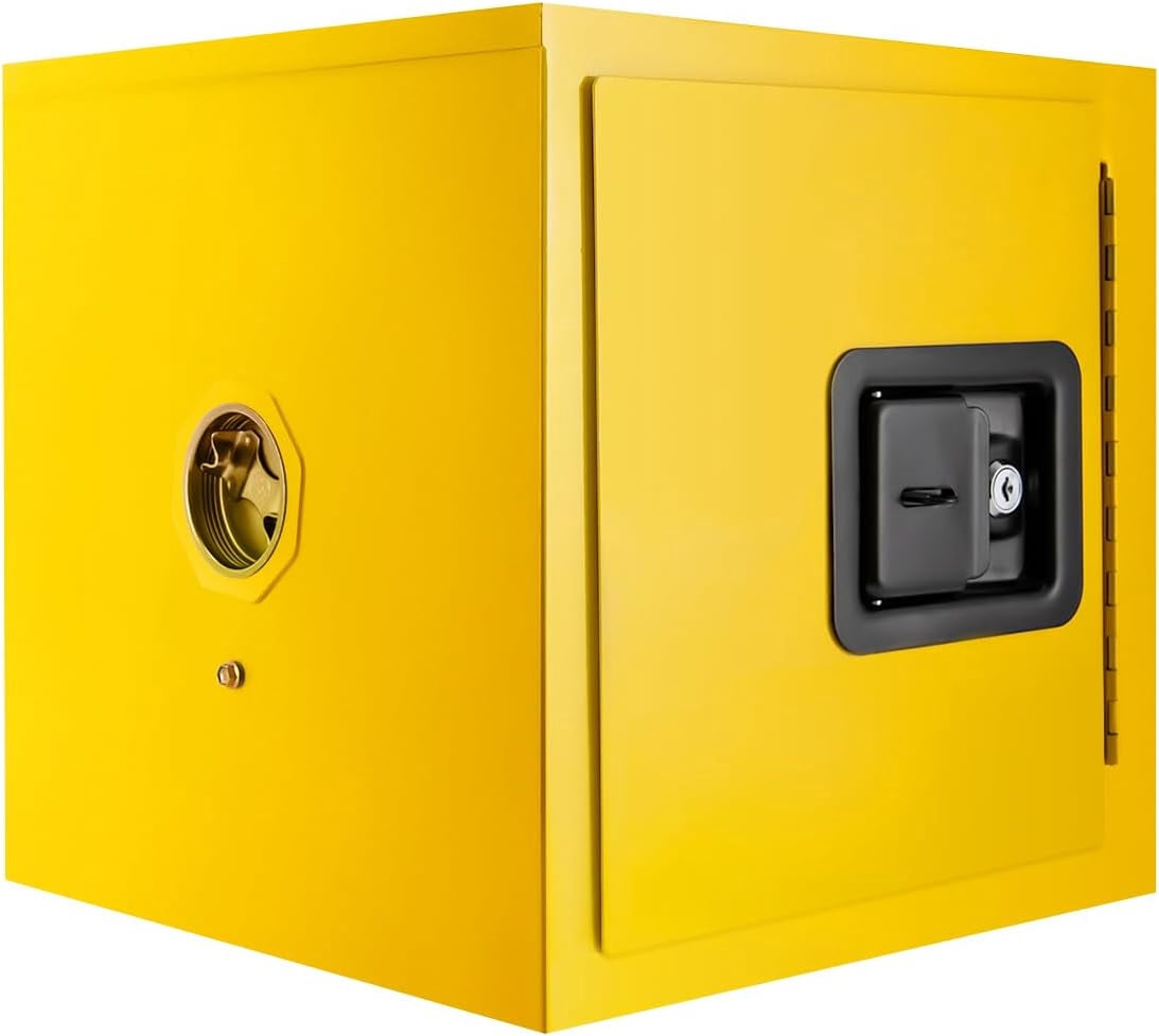 13" x 13" x 13" 2 Gallon Flammable Storage Cabinet,Fire Cabinet ...