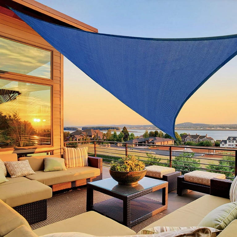 13` x 13` x 13` Sun Shade Sail Sand Right Triangle Canopy Sail Shade Cloth  UV Block for Patio Garden Outdoor Backyard