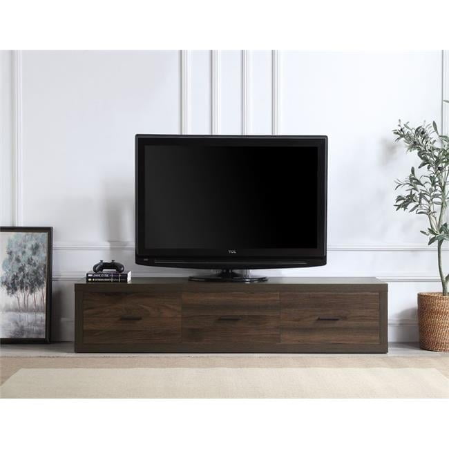 13 x 15 x 60 in. Harel Rectangle TV Stand, Walnut - Walmart.com