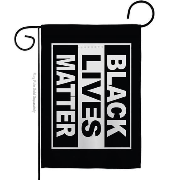 13 x 18.5 in. Black Lives Matter History Double-Sided Decorative Horizontal Garden Flags - House Decoration Banner Yard Gift