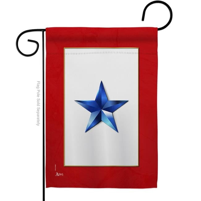 13 x 18.5 in. Blue Star Garden Flag for Armed Forces Military Service Double-Sided Decorative Vertical Flags & House Decoration Banner Yard Gift