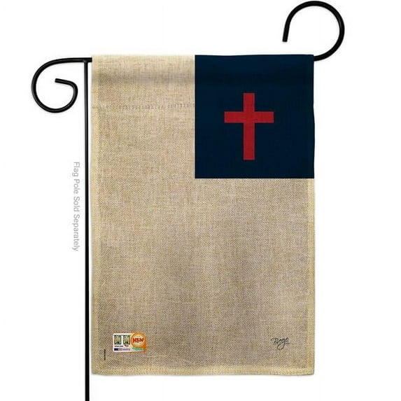 13 x 18.5 in. Christian Burlap Inspirational Faith & Religious Impressions Decorative Vertical Double Sided Garden Flag