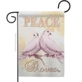 thumbnail image 1 of 13 x 18.5 in. Doves Sweet Life Earth Double-Sided Decorative Vertical Garden Flags - House Decoration Banner Yard Gift, 1 of 1