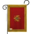 thumbnail image 1 of 13 x 18.5 in. Montenegro Burlap Flags of the World Nationality Impressions Decorative Vertical Double Sided Garden Flag, 1 of 1