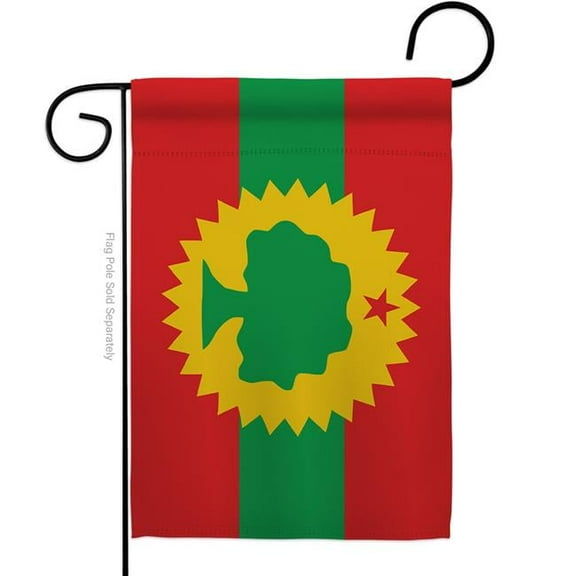 13 x 18.5 in. Oromo Liberation American Political Vertical Garden Flag with Double-Sided House Decoration Banner Yard Gift