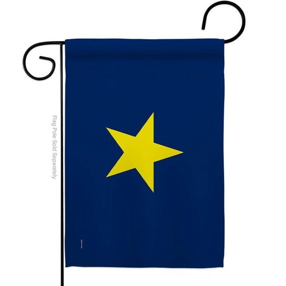 13 x 18.5 in. Republic of Texas 1836-1839 American USA Historic Garden Flag with Double-Sided House Decoration Banner Yard Gift