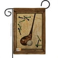 thumbnail image 1 of 13 x 18.5 in. Strike A Golf Ball Burlap Interests Sports Impressions Decorative Vertical Double Sided Garden Flag, 1 of 1