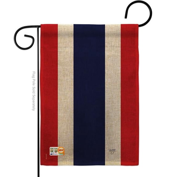 13 x 18.5 in. Thailand Burlap Flags of the World Nationality Impressions Decorative Vertical Double Sided Garden Flag