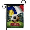 thumbnail image 1 of 13 x 18.5 in. World Cup France Sports Soccer Double-Sided Vertical House Decoration Banner Garden Flag - Yard Gift, 1 of 1