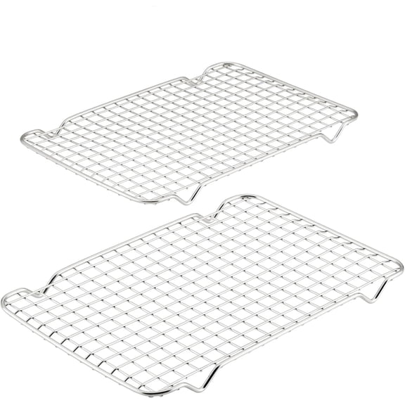 13" x 18" Stainless Steel Half Sheet Pan Cooling Rack  Set of 2