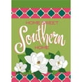 thumbnail image 1 of 13 x 18 in. Home Sweet Home Souther House Burlap Garden Flag, 1 of 1