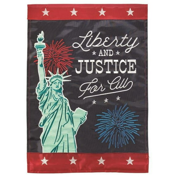 13 x 18 in. Liberty Justic for All Polyester Printed Garden Flag