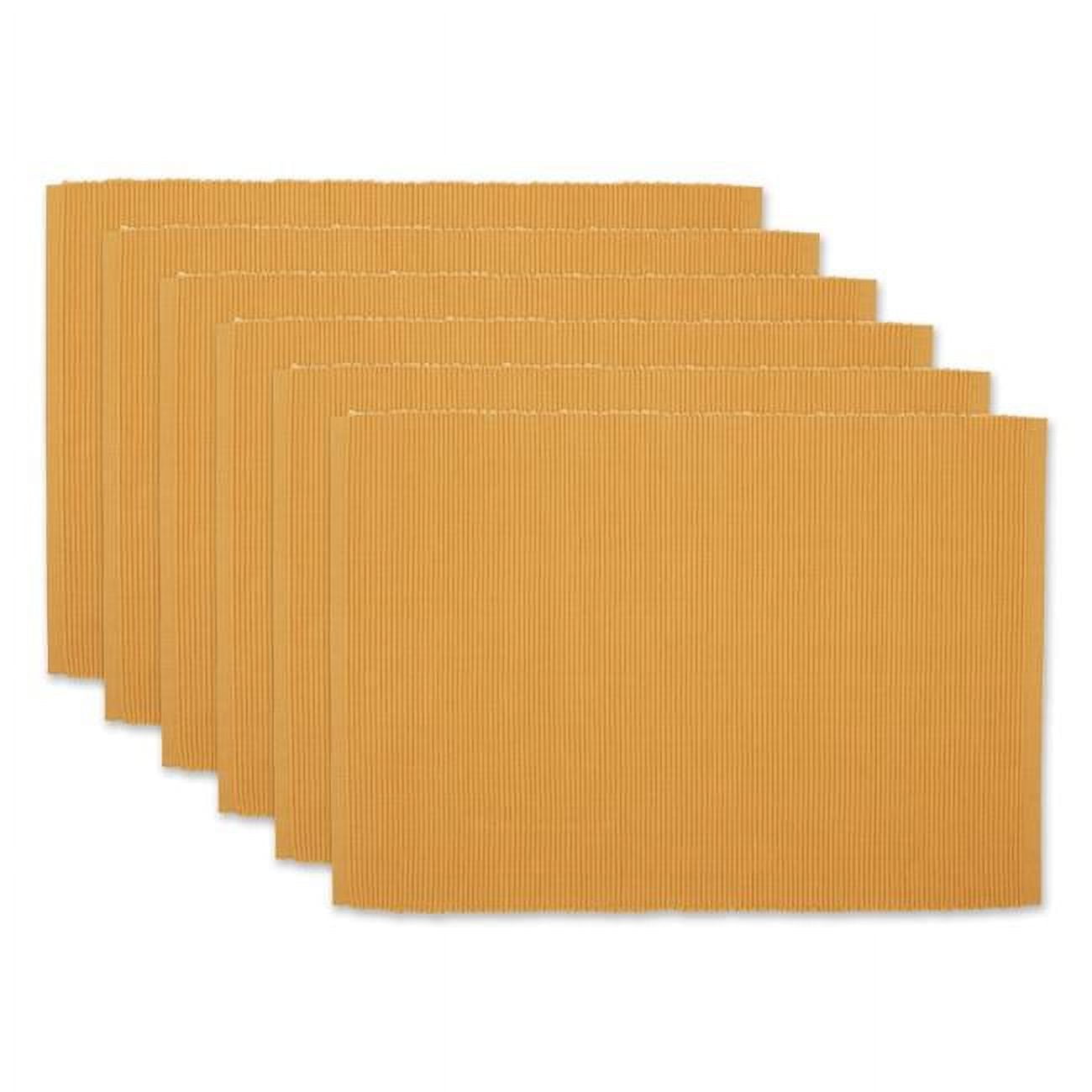 13 x 19 in. Honey Gold Placemat Set, 6 Piece